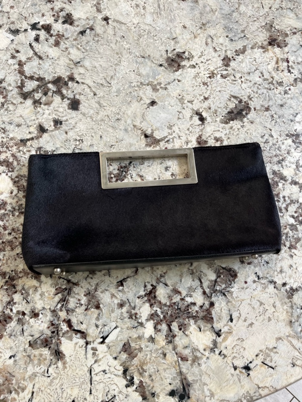 Melrose pony hair clutch. Pre-Owned Condition-Very Good